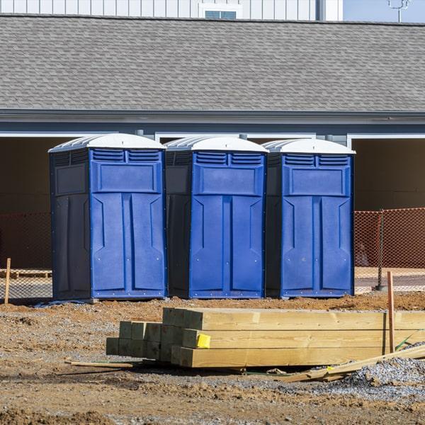 construction site portable toilets offers weekly cleaning and maintenance services for all of our porta potties on work sites